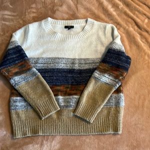 Formosa Color Block Fuzzy Pullover